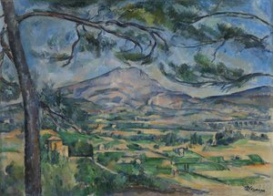 Sainte-Victoire-bjerget, ca. 1887 af Paul Cézanne